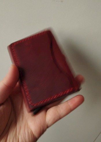 Bordo Minimalist Erkek Cüzdanı - Görsel 3