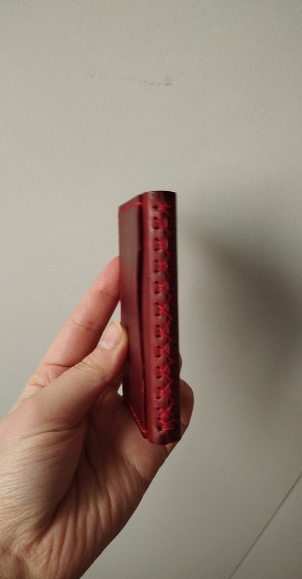 Bordo Minimalist Erkek Cüzdanı - Görsel 2