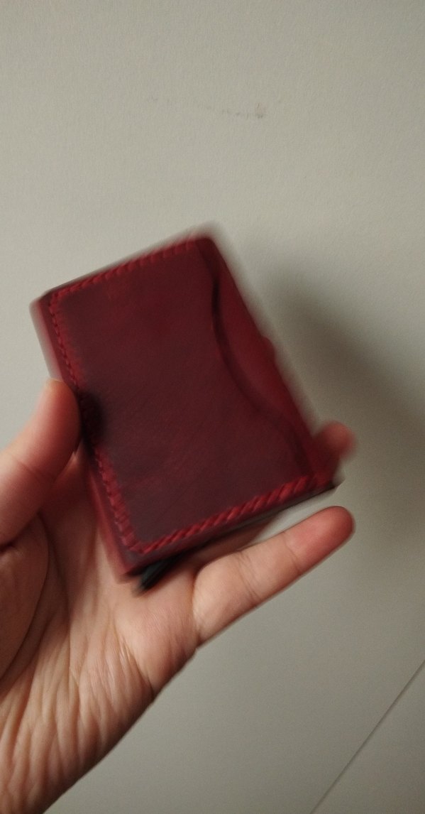 Bordo Minimalist Erkek Cüzdanı - Görsel 3