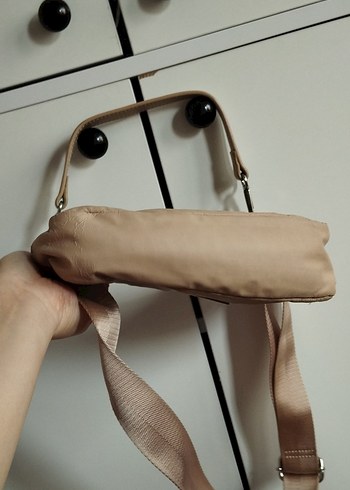 Bej Deri Kadın Omuz Çantası - Görsel 6