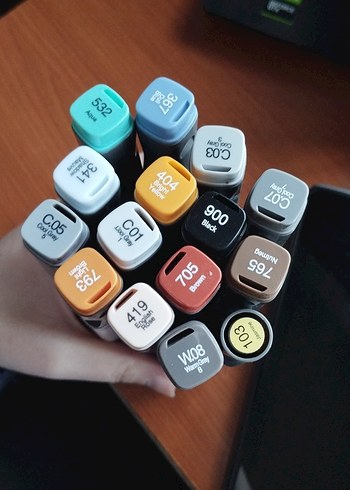 Kurecolor marker kalemler çift uçlu - Görsel 4