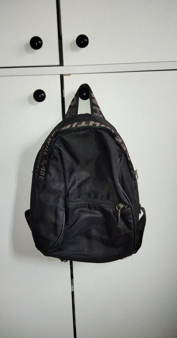 Deri Siyah Kadın Sırt Çantası - Görsel 2