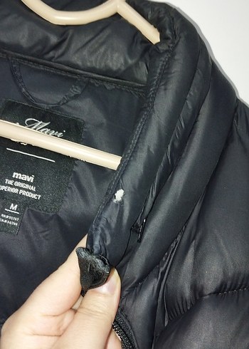 Siyah Fermuarlı Kadın Kışlık mont - Görsel 3