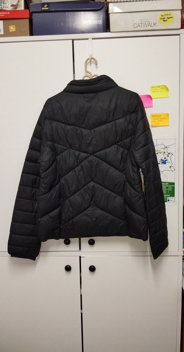 Siyah Fermuarlı Kadın Kışlık mont - Görsel 5