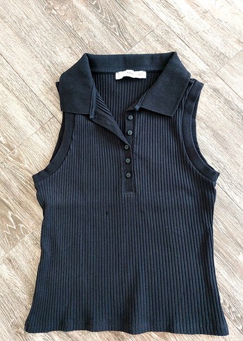 Düğmeli Siyah Kadın Atlet 3 farklı model - Görsel 6