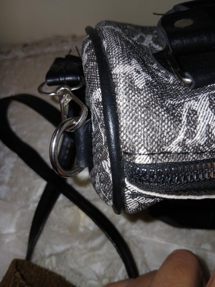 Gri Baskılı Kot Kadın Çanta - Görsel 5