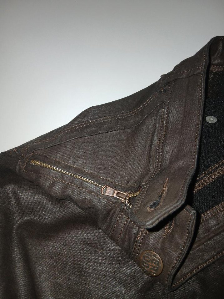 Kahverengi Deri Kadın Pantolon - Görsel 2