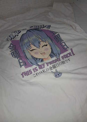 Kız Çocuk Gri Baskılı Straplez Tişört - Görsel 3