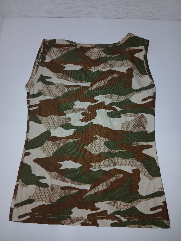 Kadın Kamuflaj Desenli Kolsuz Midi Yelek - Görsel 2