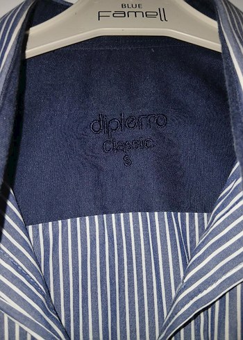 Erkek Gri Çizgili Kısa Kollu Gömlek - Görsel 2