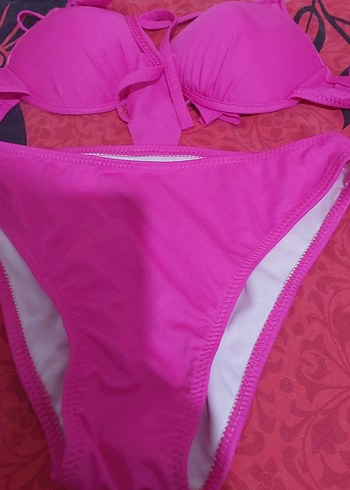 Pembe İpli Kadın Bikini Takımı - Görsel 2