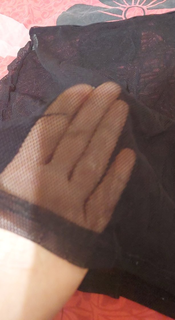 Drapeli Siyah Gotik Kadın tül plaj etegi - Görsel 2