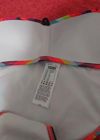 Renkli Desenli Fermuarlı Kadın Bikini - Görsel 4