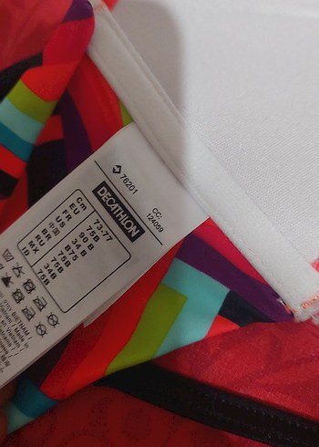 Renkli Desenli Fermuarlı Kadın Bikini - Görsel 3