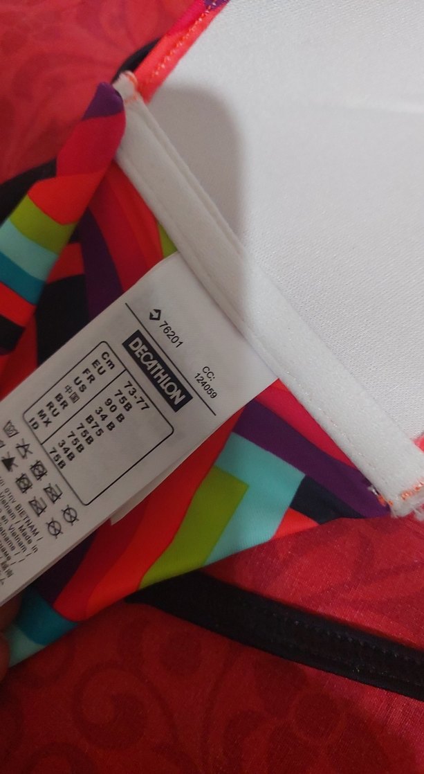 Renkli Desenli Fermuarlı Kadın Bikini - Görsel 3