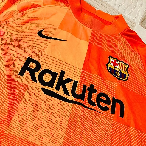 s Beden turuncu Renk Fc Barcelona Kaleci Forması Orijinal
