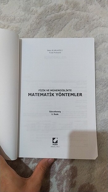 Beden Fizik ve Mühendislikte Matematik yöntemler