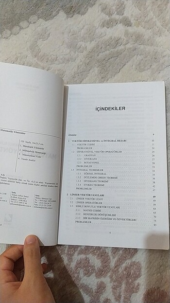 Beden Renk Fizik ve Mühendislikte Matematik yöntemler