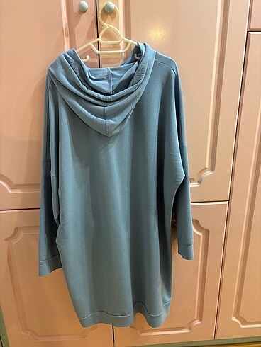 xl Beden mavi Renk PAMUKLU SWEAT SHİRT ELBİSE
