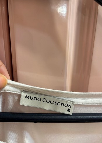 Beyaz Kadın Kısa Kollu Salaş Tişört - Görsel 5