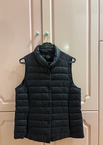 Düğmeli Siyah Kadın Şişme Yelek - Görsel 3