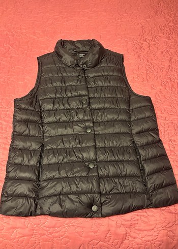 Düğmeli Siyah Kadın Şişme Yelek - Görsel 4