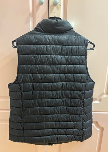 Düğmeli Siyah Kadın Şişme Yelek - Görsel 7