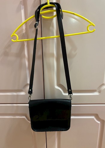 Siyah Deri Kadın Omuz Çantası - Görsel 4