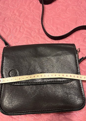 Siyah Deri Kadın Omuz Çantası - Görsel 7