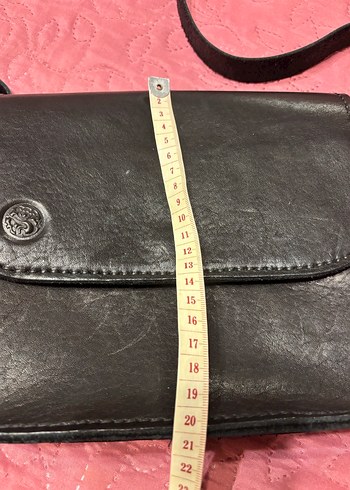 Siyah Deri Kadın Omuz Çantası - Görsel 8