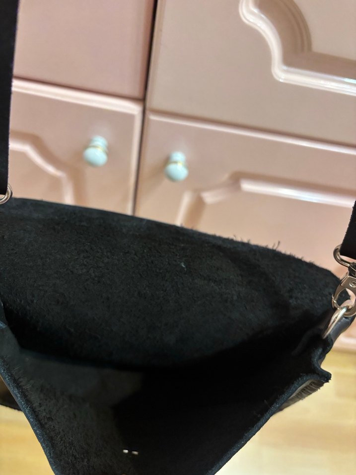 Siyah Deri Kadın Omuz Çantası - Görsel 5