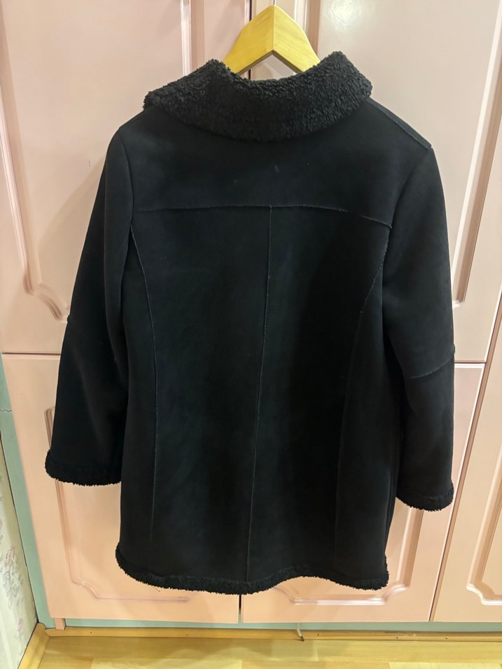 Düğmeli Siyah Midi Kadın Kaban Zara - Görsel 3