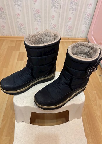 Kürklü Tabanlı Kadın  Kar Botu - Görsel 3