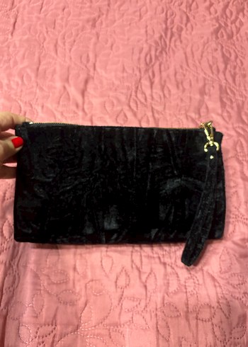 Nakışlı Siyah Kadın Portföy Çanta - Görsel 3