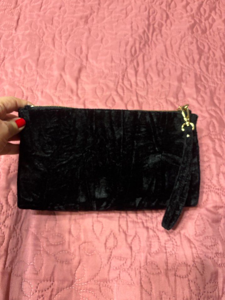 Nakışlı Siyah Kadın Portföy Çanta - Görsel 3