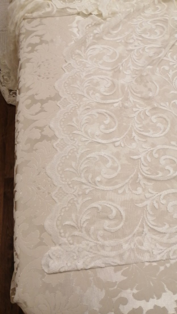 İşlemeli Beyaz Perde En:280 Boy:245 - Görsel 3