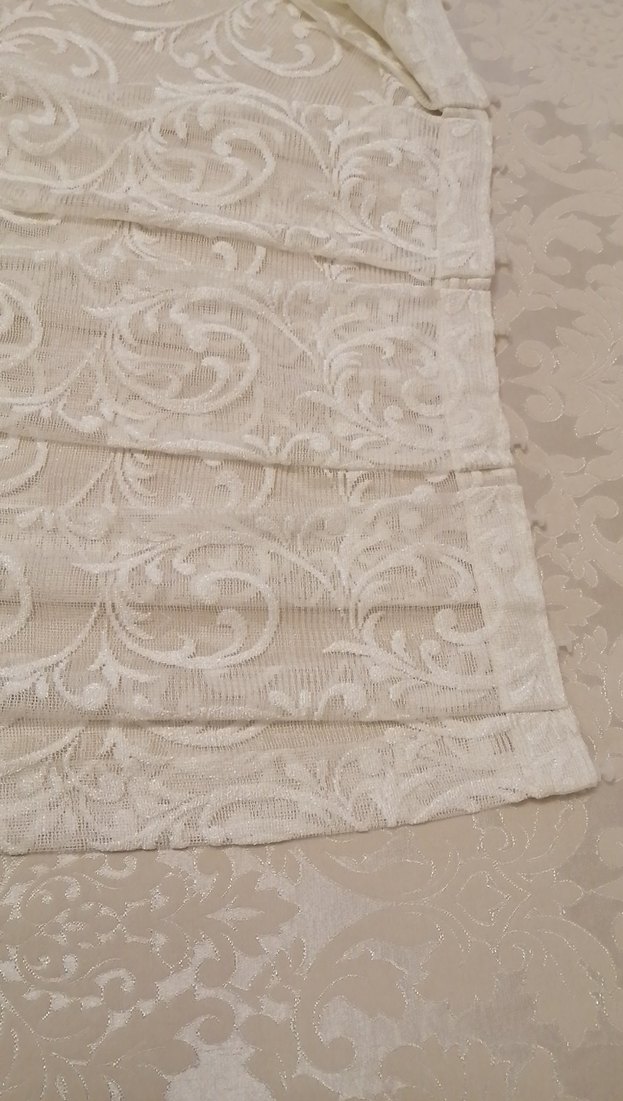 İşlemeli Beyaz Perde En:280 Boy:245 - Görsel 2