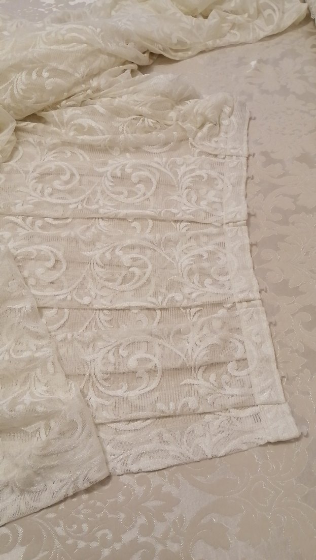 İşlemeli Beyaz Perde En:280 Boy:245 - Görsel 4