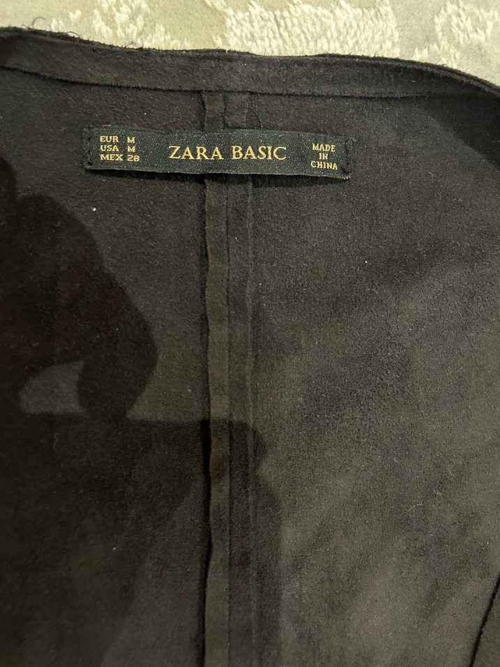 Püsküllü Siyah Süet Kadın Ceket - Görsel 5