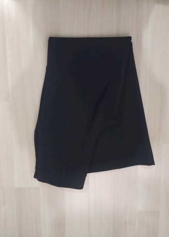 Siyah Kadın Salaş Midi Kumaş Pantolon - Görsel 3