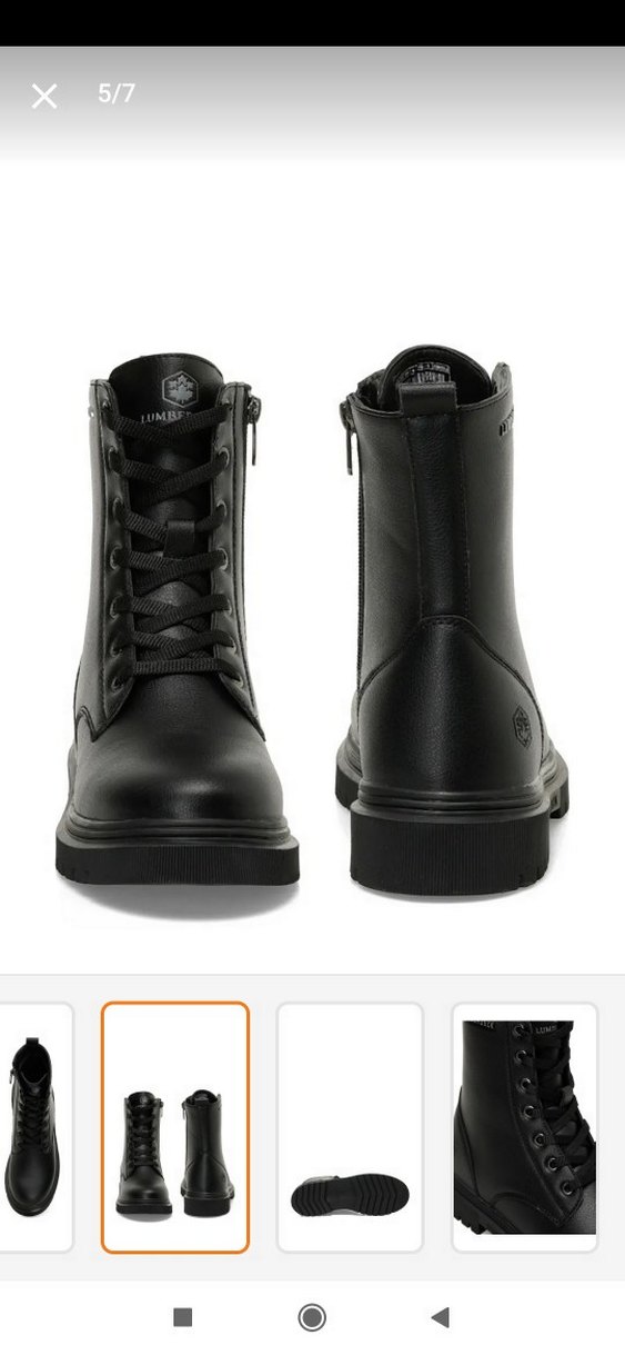 Lumberjack Siyah Kadın Bot - Görsel 3