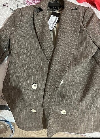 ÇİZGİLİ BLAZER CEKET 