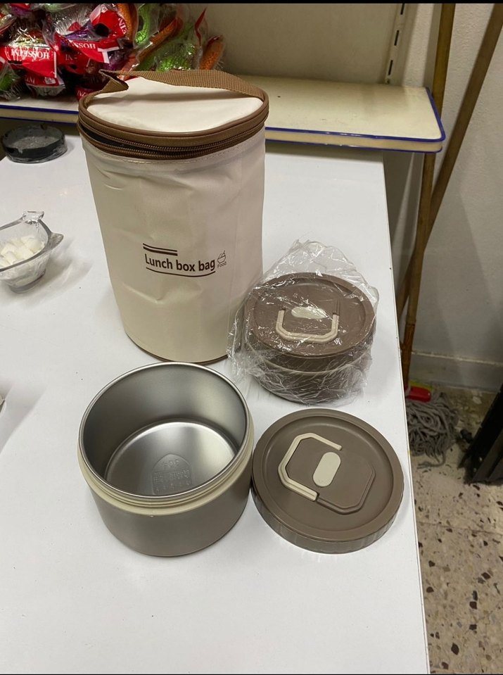 Beyaz Yemek Kabı Seti ve Taşıma Çantası - Görsel 3