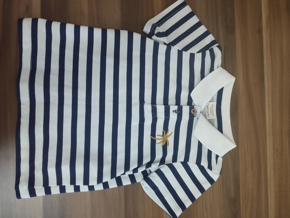 DeFacto Erkek Çocuk Çizgili Polo Tişört - Görsel 2