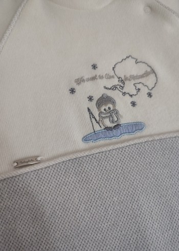 babydola Gri Örgü Desen Erkek Bebek Tulum 12/18 ay çok kaliteli - Görsel 4