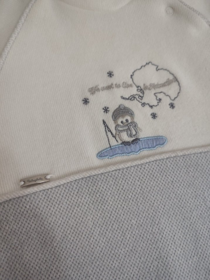 babydola Gri Örgü Desen Erkek Bebek Tulum 12/18 ay çok kaliteli - Görsel 4