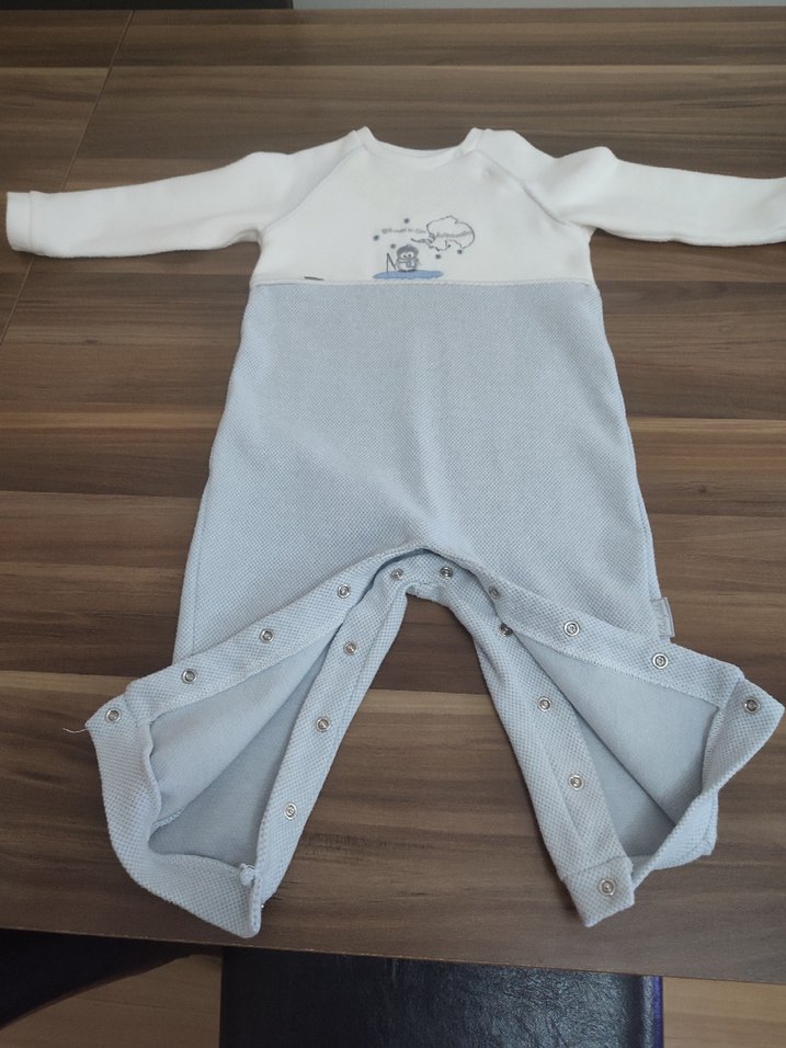 babydola Gri Örgü Desen Erkek Bebek Tulum 12/18 ay çok kaliteli - Görsel 2