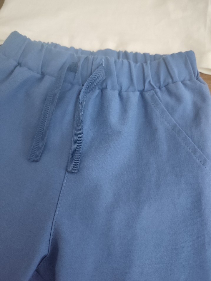 erkek bebek lacivert yazlik keten pantolon 9ay 68cm - Görsel 3