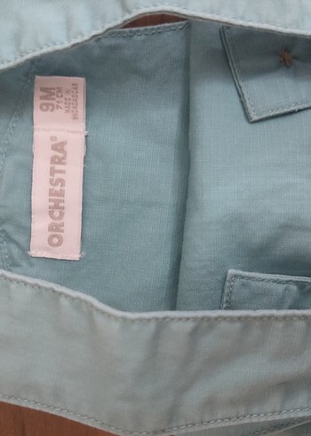 Turkuaz Baskılı erkek bebek salopet - Görsel 3