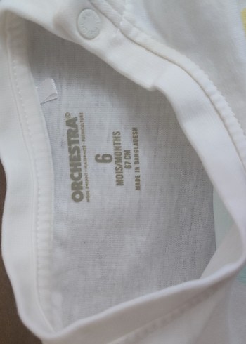 erkek bebek tshirt ürün ispanyadan alındı 6ay 67cm - Görsel 2